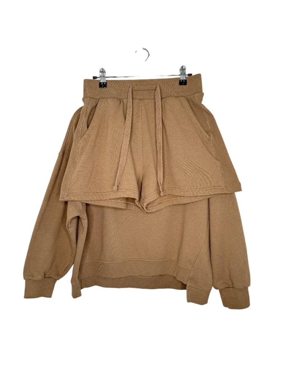 Risen Los Angeles Brown Sweatshirt/Shorts Set, M/S